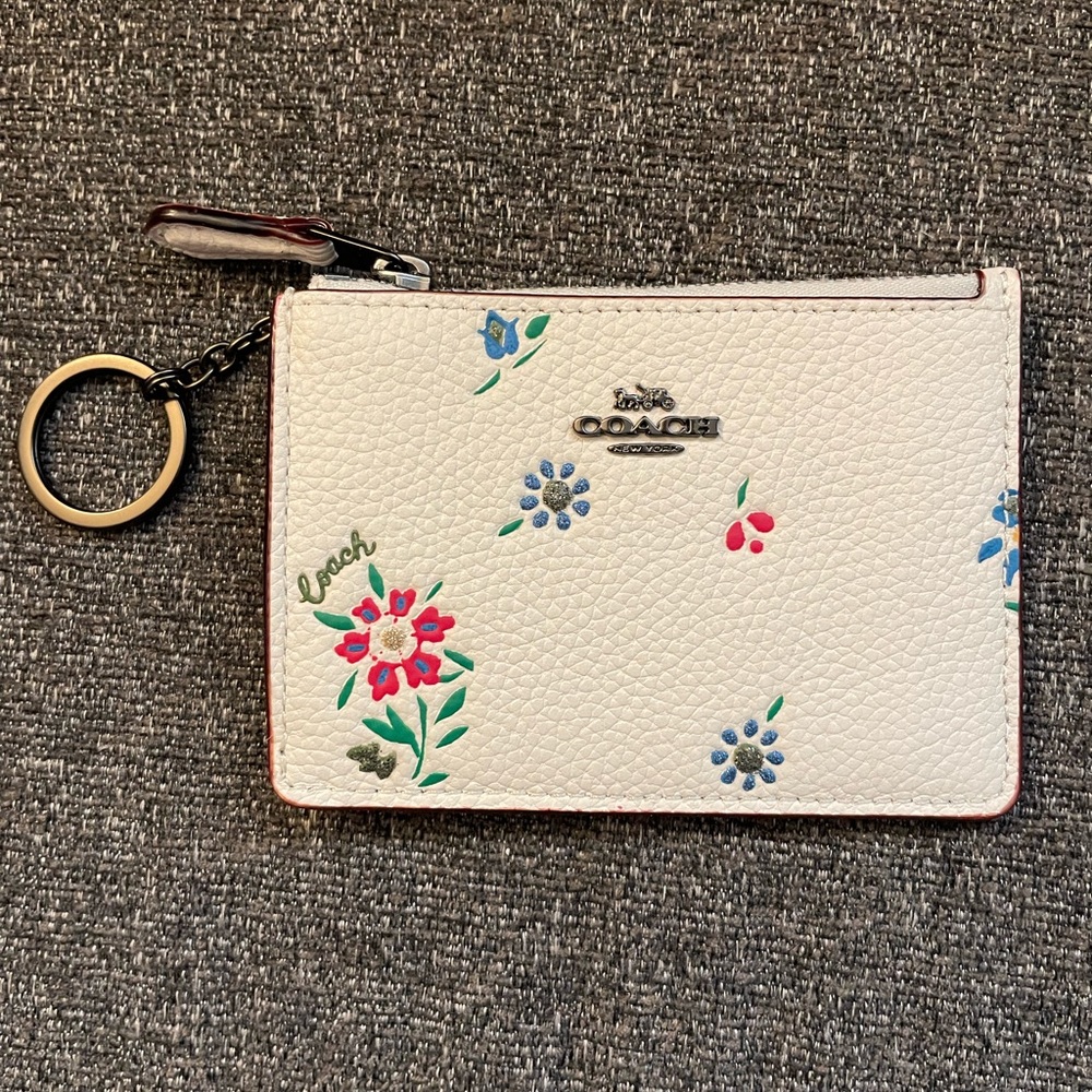 Coach Wildflower Mini Skinny ID Case